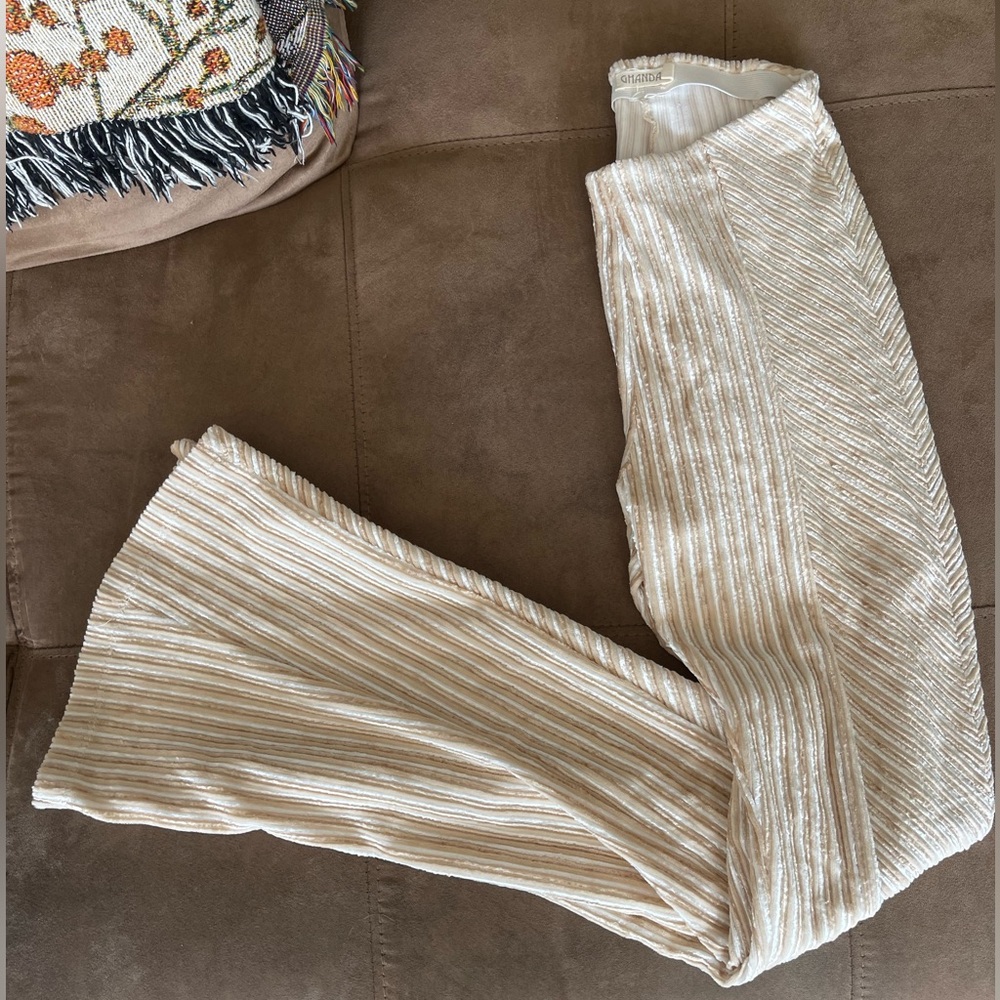 Velour bell bottoms